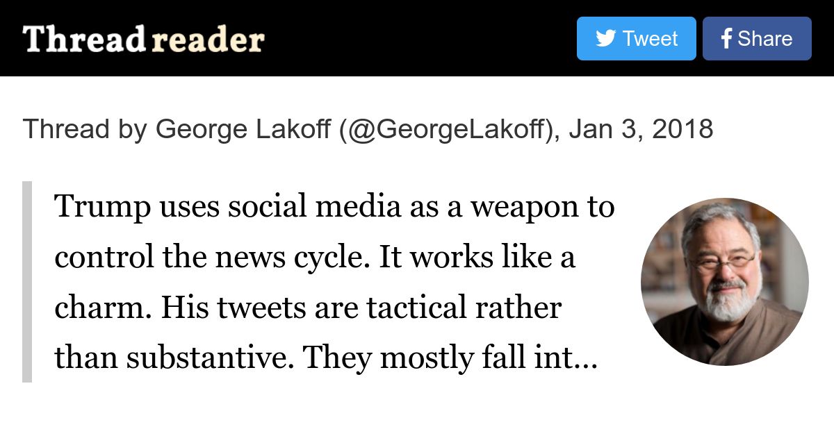 Thread by @GeorgeLakoff on Thread Reader App